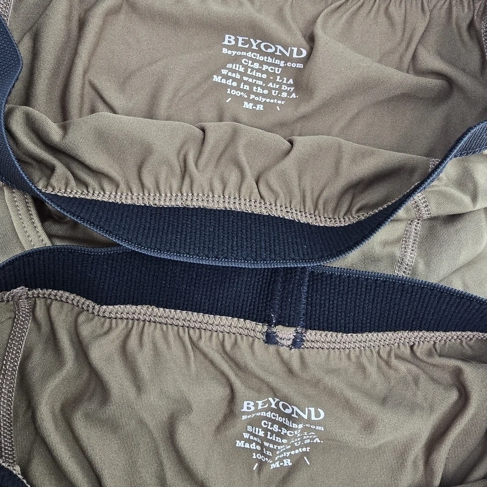 Beyond clothing olive green boxer shorts size medium R Silk Weight